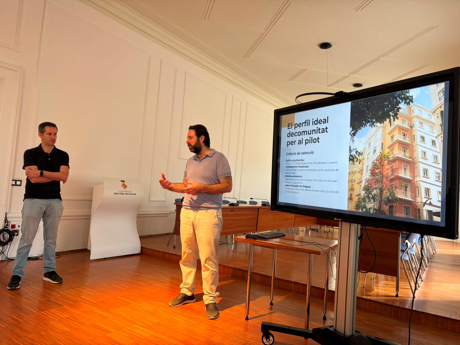 Sant Feliu de Guíxols aposta per la renovació energètica d’edificis plurifamiliars a través del pilot GiDomus
