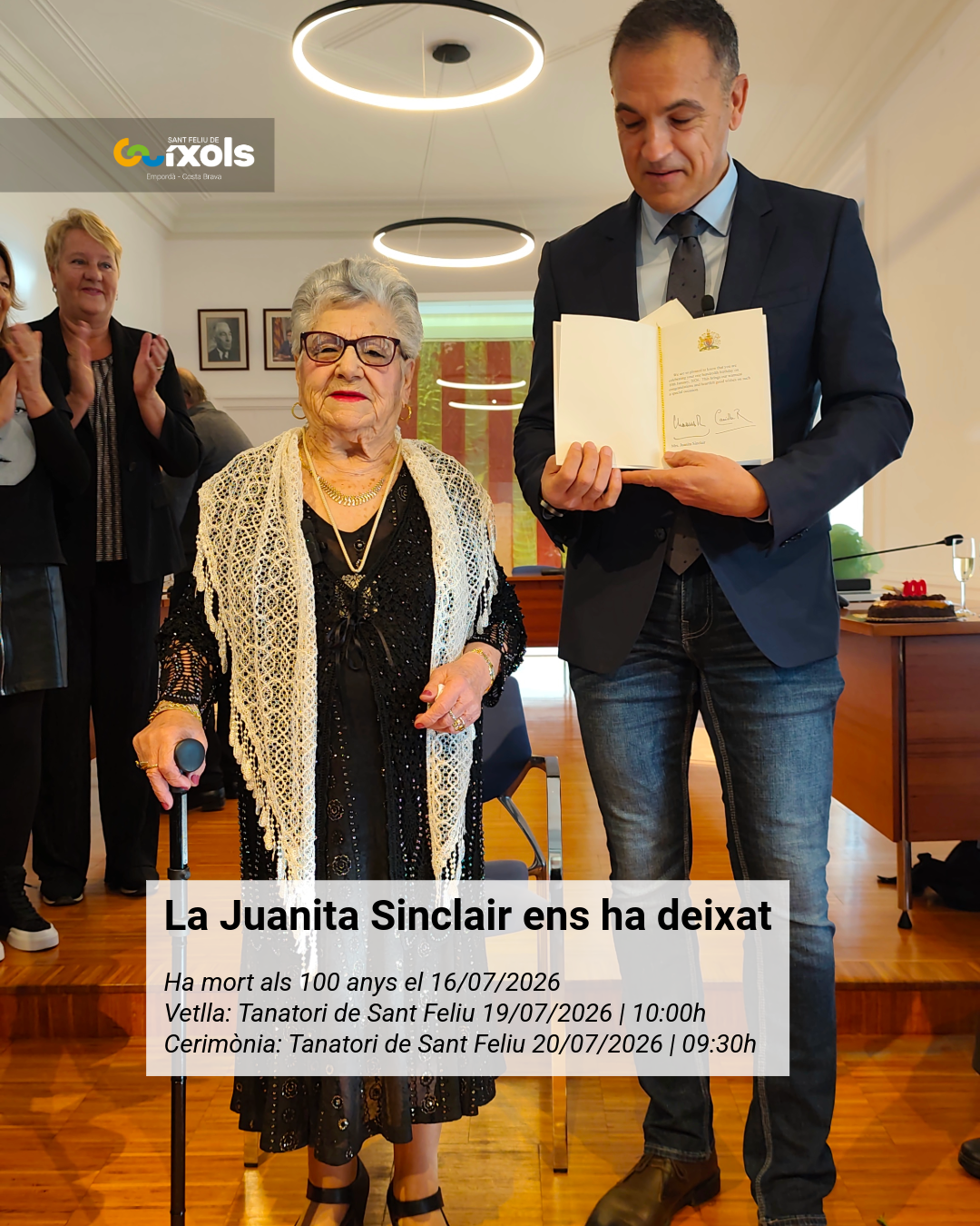 La Juanita Sinclair ens ha deixat.